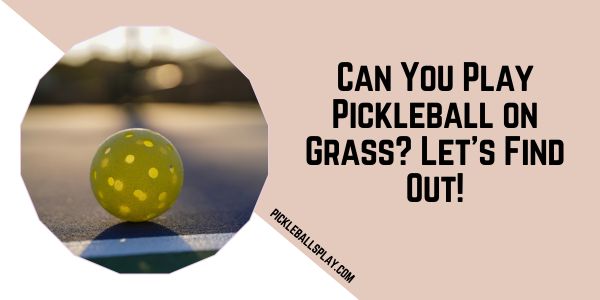 Can You Play Pickleball on Grass