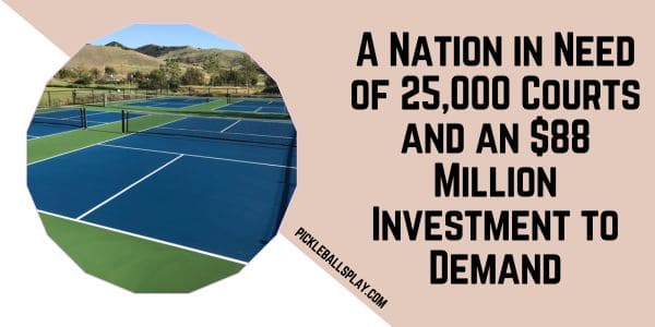 A Nation in Need of 25,000 Courts and an $88 Million Investment to Demand