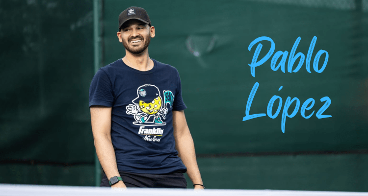 Pablo López plays pickleball and loves animals