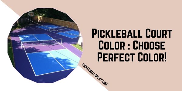 Pickleball Court Color Choose Perfect Color!